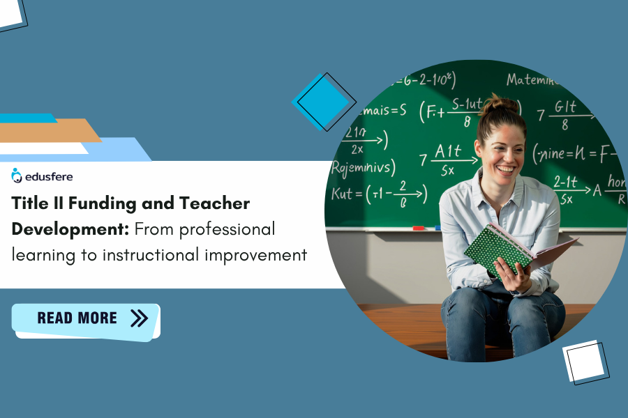Title II Funding and Teacher Development From professional learning to instructional improvement